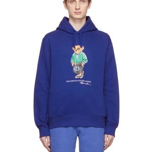 Ralph Lauren Blue Polo Bear Hoodie